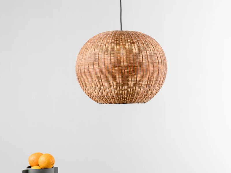 Wicker Lantern Pendant Light